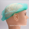 Hair Net Hat Round Mob Cap for Cleanroom